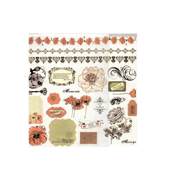 Набор бумаги «Танцующие маки» — картинка 6