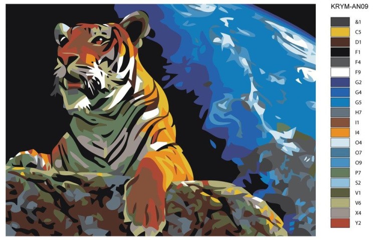 Картина по номерам «Властелин мира» — картинка 2