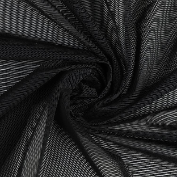 Сетка эластичная утягивающая, 1 м х 160 см, 140 г/м², цвет: черный, KRUZHEVO