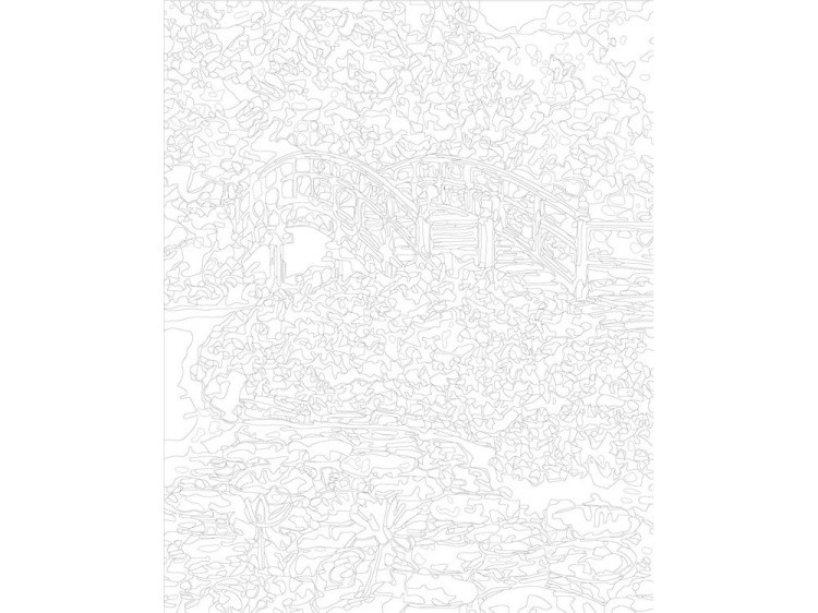 Картина по номерам «Мост через пруд» — картинка 3