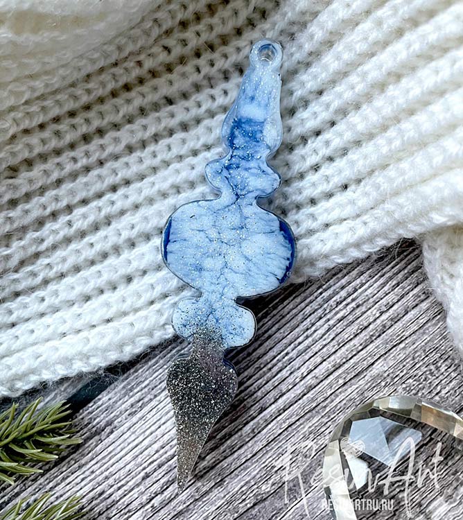 Елочная игрушка Фонарик №3 - Силиконовый молд, 1 шт., ResinArt — картинка 2