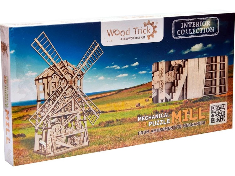 Конструктор из дерева «Механическая мельница», Wood Trick — картинка 8