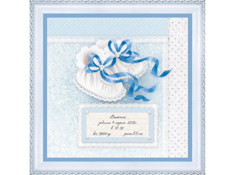 Набор для вышивания «Пинетки для мальчика» — картинка 2