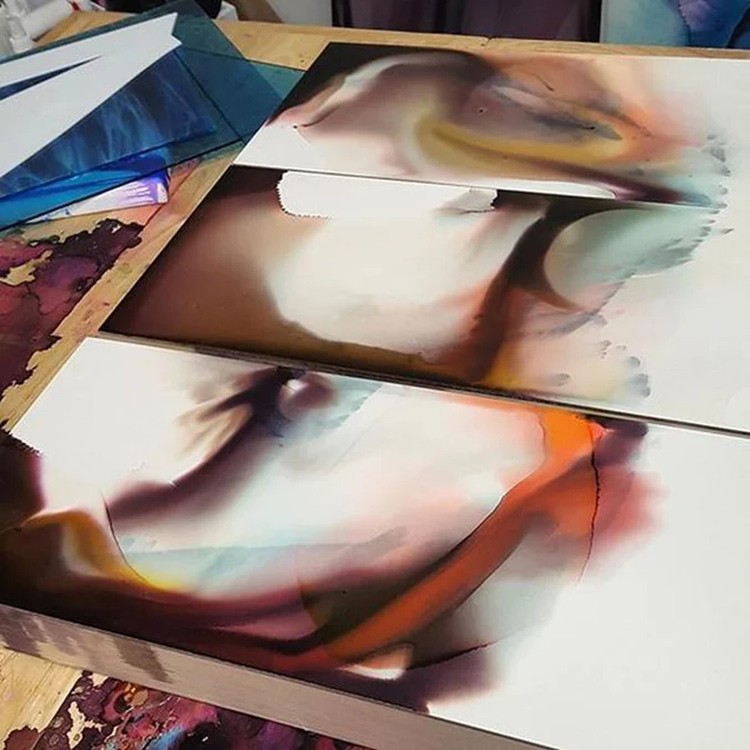 Бумага для рисования алкогольными чернилами, 50x65 см, 5 шт. Art Ink Plastik — картинка 2