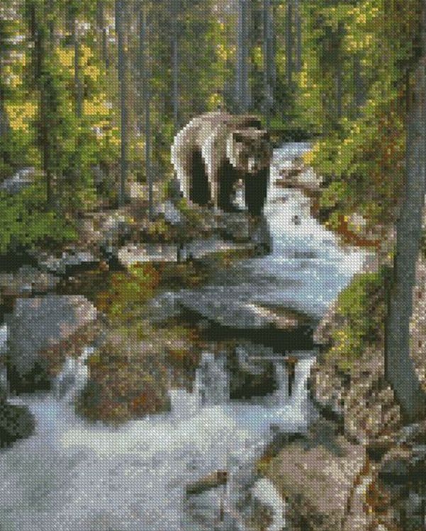 Алмазная вышивка «Медведь на прогулке»