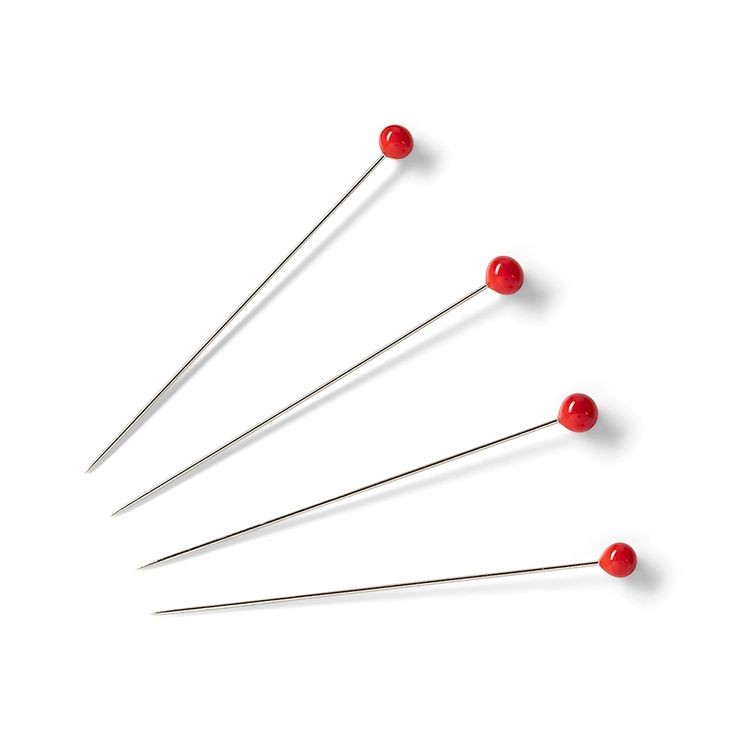 Булавки со стеклянными головками, сталь, 5 г, 35 мм, PRYM — картинка 2