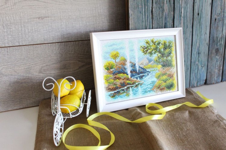 Алмазная вышивка «Долина гейзеров» — картинка 2