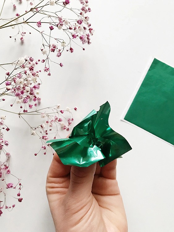 Зеркальная поталь «Mirror Shine», Emerald, 90 шт. 8x8,5см — картинка 2