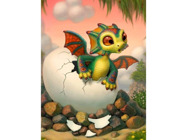 Фигурка для раскрашивания «Дракончик малыш» — картинка 3