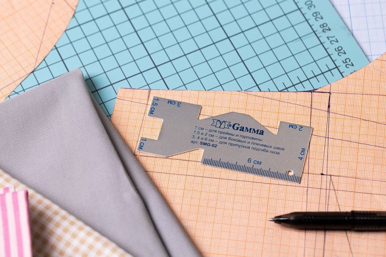 Шаблон для разметки, алюминий, 10х4 см, Gamma — картинка 2