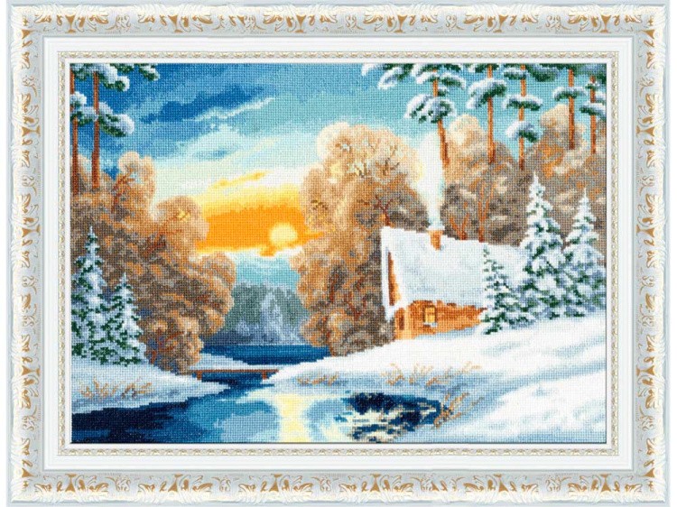 Набор для вышивания «Зимняя речка» — картинка 2