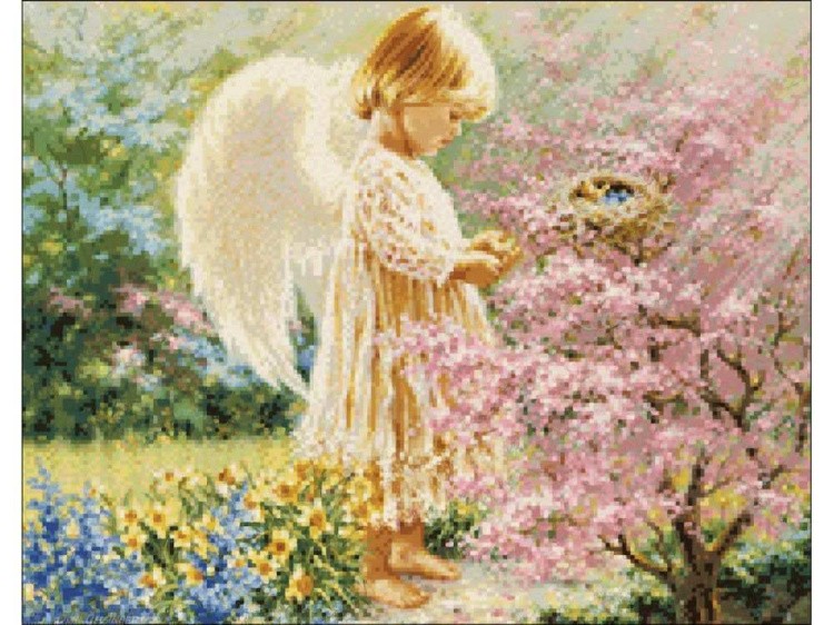 Алмазная вышивка «Ангел хранитель» — картинка 2