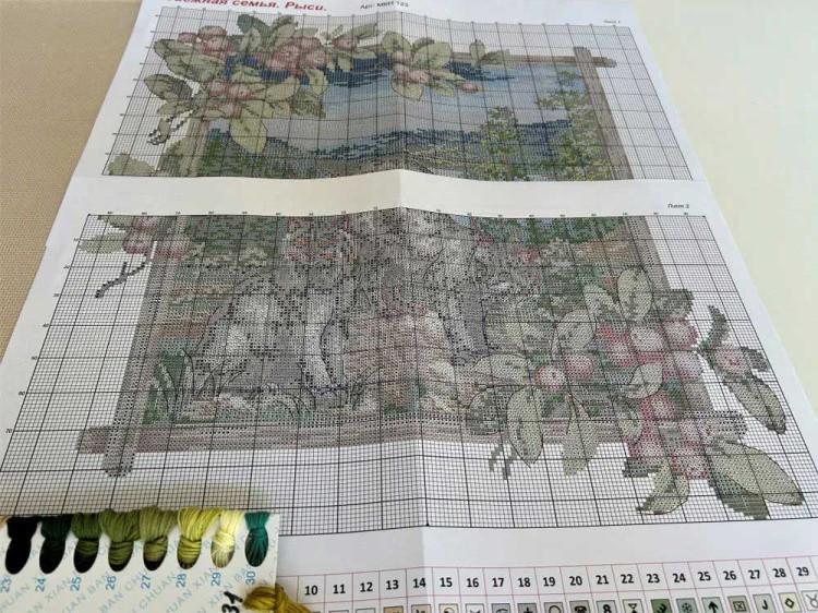 Набор для вышивания «Таежная семья. Рыси» — картинка 5