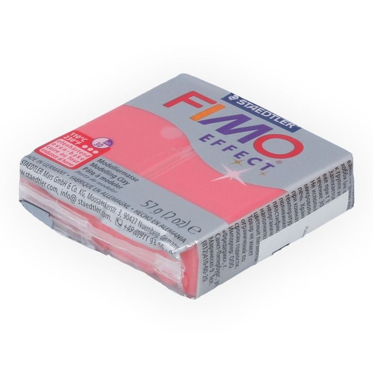 Полимерная глина FIMO Effec, цвет: полупрозрачный красный, 57 г — картинка 2