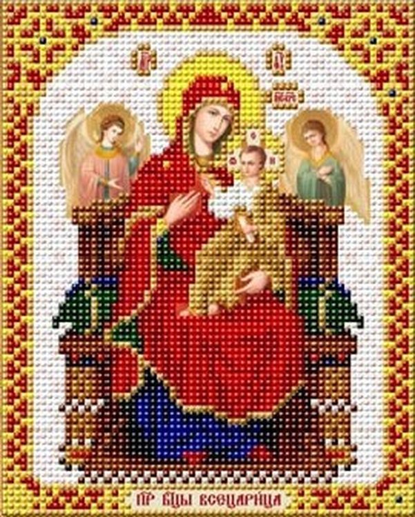 Рисунок на ткани «Богородица. Всецарица»