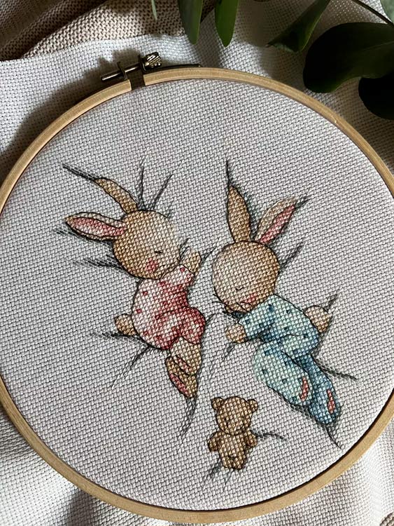 Набор для вышивания «Спящие заи» — картинка 5