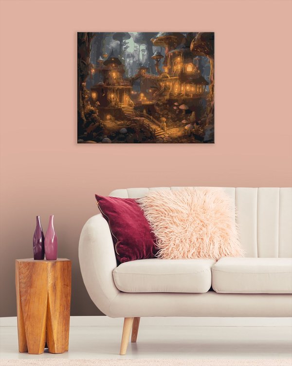 Картина по номерам «Сказочный город фей» — картинка 3