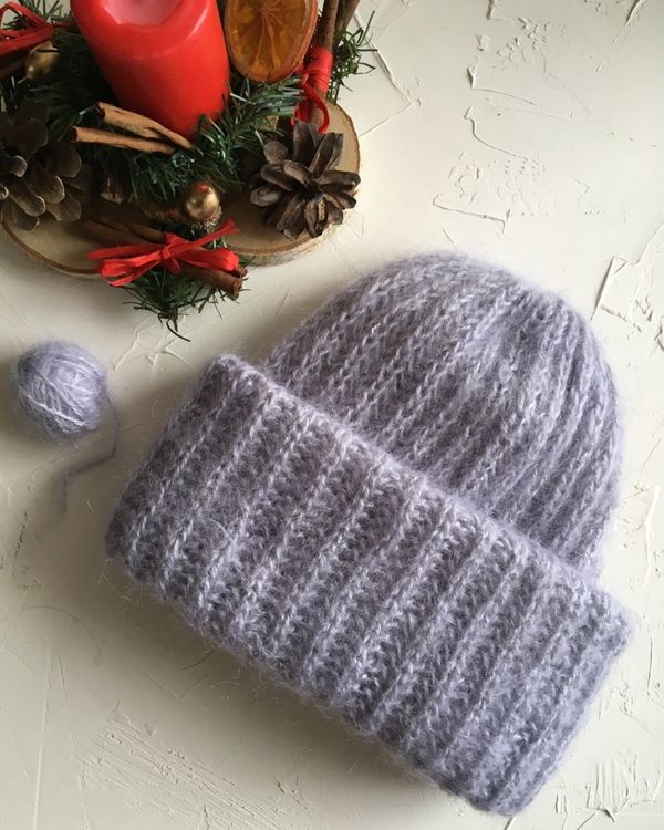 Пряжа ALIZE Mohair classik new (411), джинс меланж, 5 шт. по 100 г — картинка 7