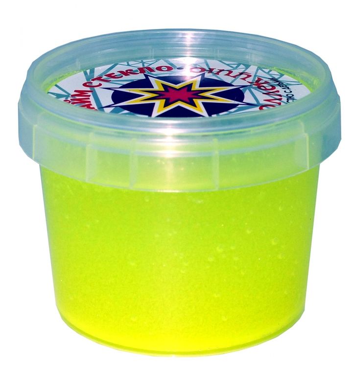 Слайм Стекло серия Party Slime, 100 гр, желтый неон
