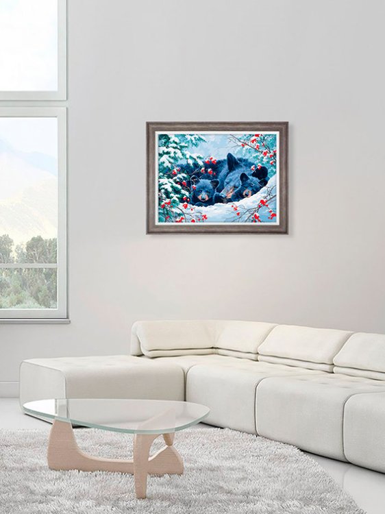 Картина по номерам «С мамой теплее» — картинка 8