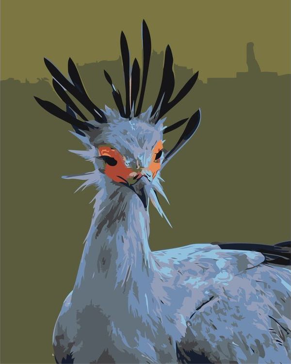 Картина по номерам «Диковинная птица»
