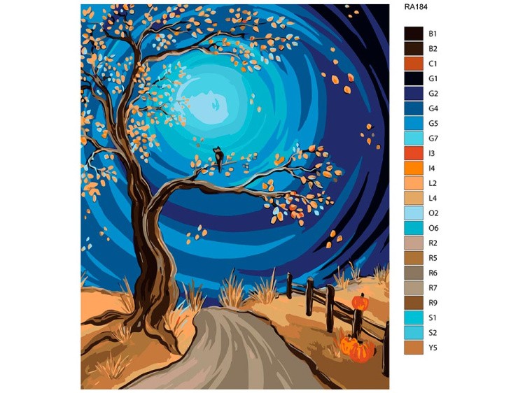 Картина по номерам «Однажды осенью» — картинка 2