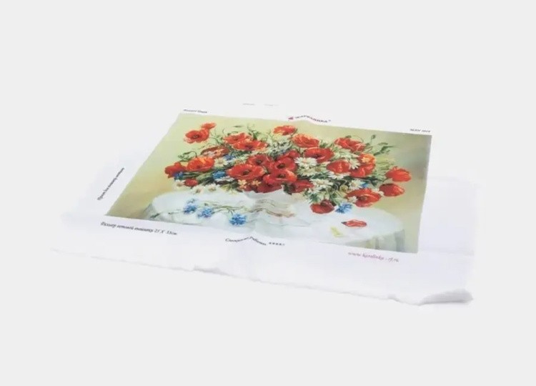 Вышивка лентами «Полевой букет» — картинка 4