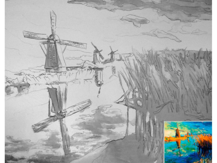 Холст «Синее небо» — картинка 2