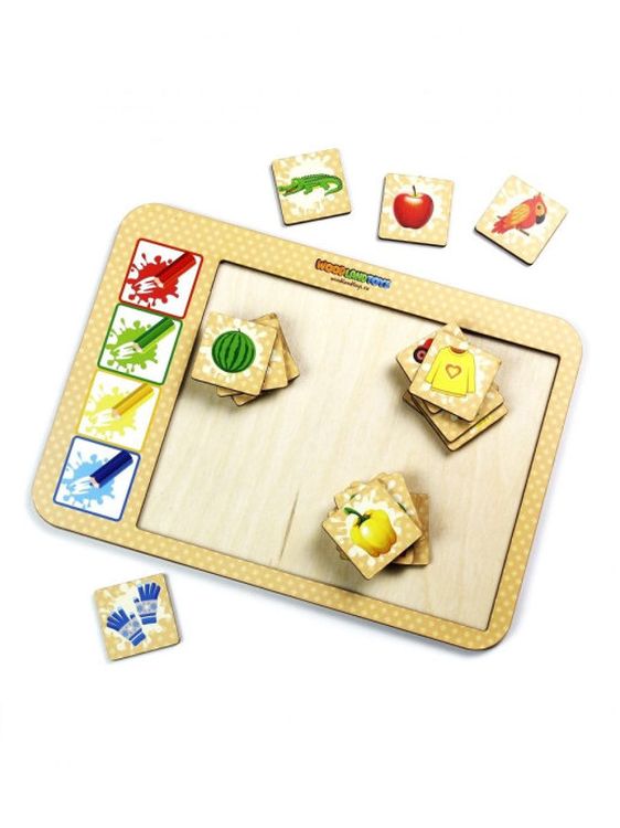 Развивающее пособие из дерева. Досочки «Ассоциации-3» — картинка 3