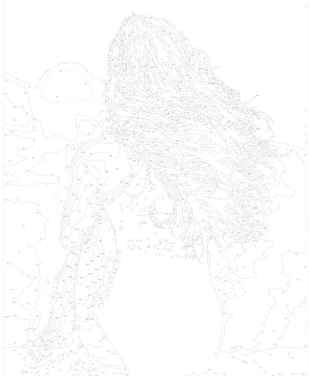 Картина по номерам «Рыжеволосая девушка» — картинка 3