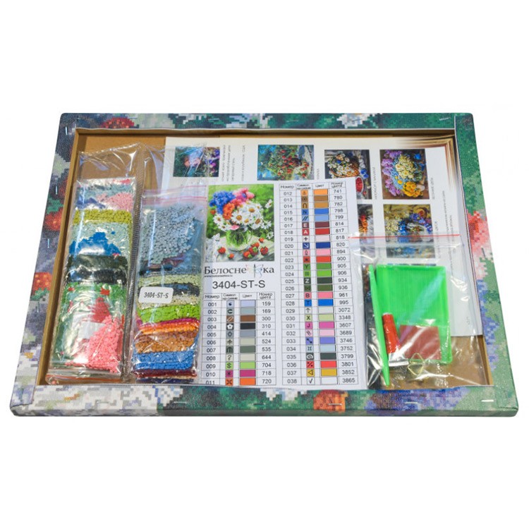 Алмазная вышивка «Дачные цветочки» — картинка 3