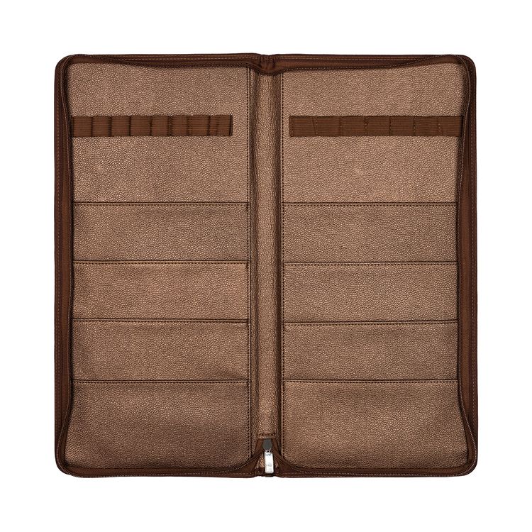 Органайзер для рукоделия «Коричнево-золотой», кожзаменитель,  43 см, Gamma — картинка 2