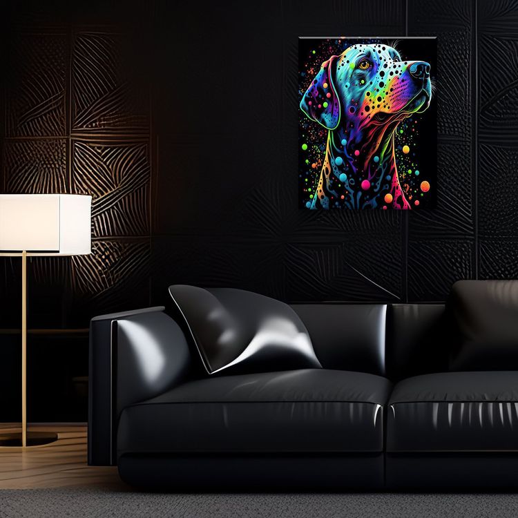 Картина по номерам «Неоновый лабрадор» — картинка 4