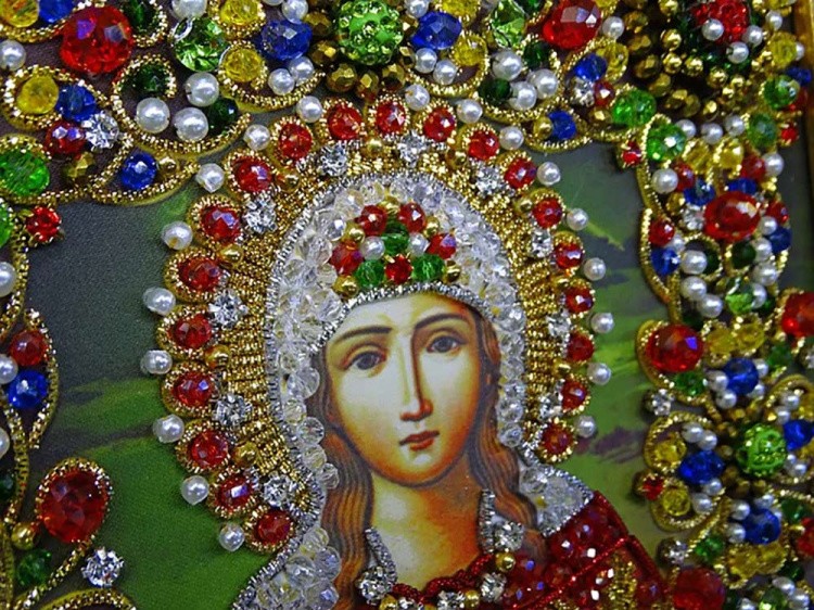 Набор вышивки хрустальными камнями «Святая Фотиния (Светлана)» — картинка 3