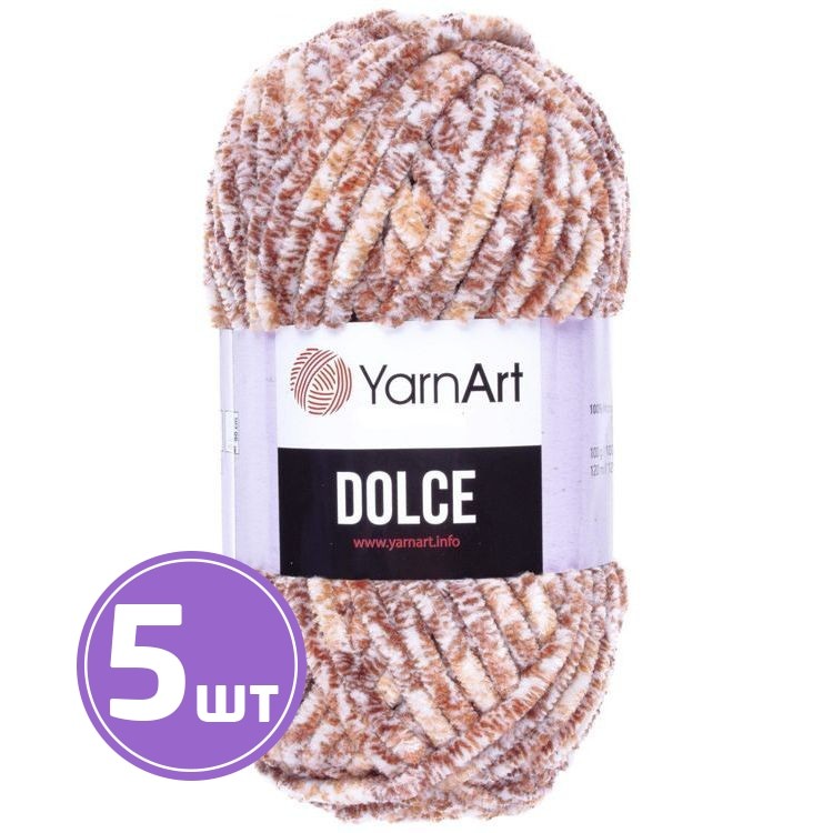 Пряжа YarnArt Dolce (811), принтованный, 5 шт. по 100 г