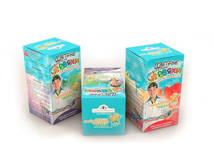 Набор Юный химик «Цветные полимерные червяки» — картинка 2