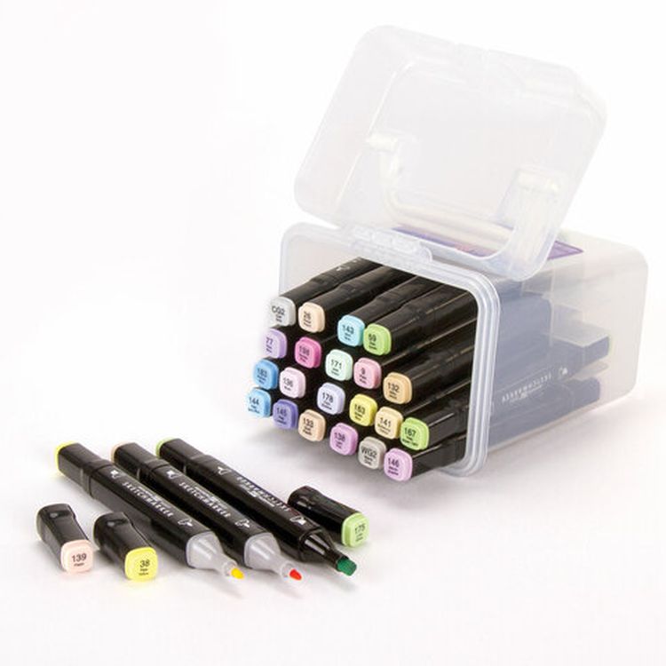 Маркеры для скетчинга двусторонние BRAUBERG ART DEBUT BLACK, цвет: пастельные цвета — картинка 6