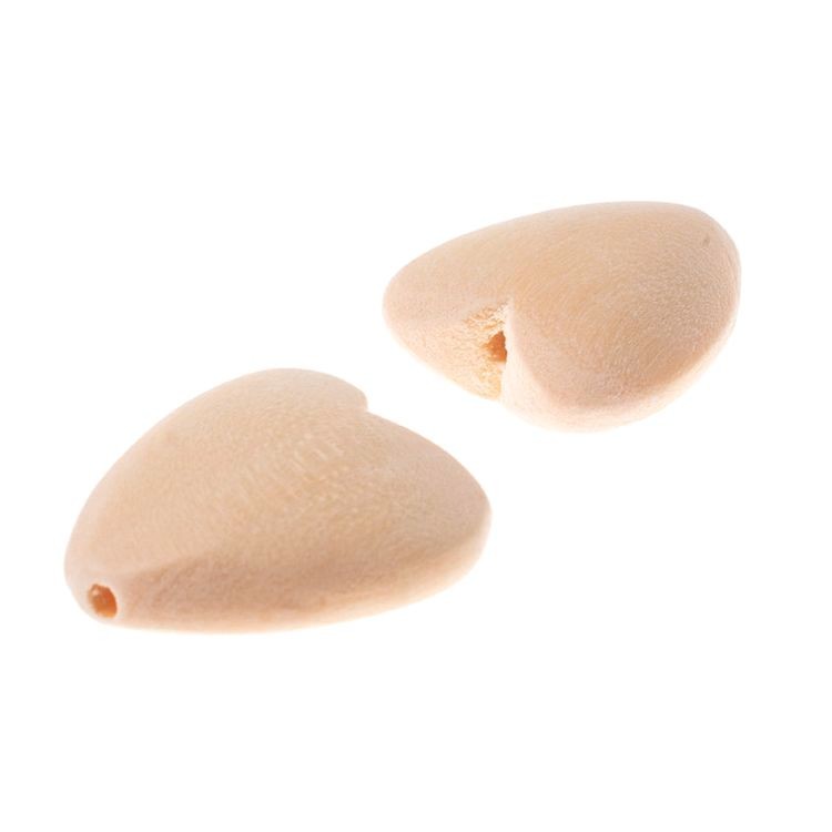 Бусины «Сердце», дерево, 20 мм, 20 шт. — картинка 9