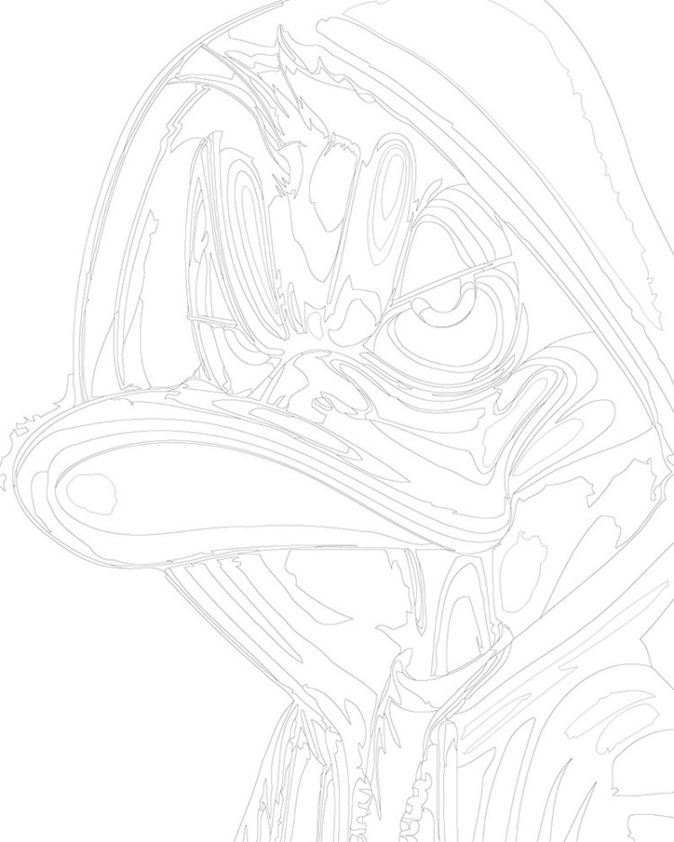 Картина по номерам «Герои Дисней: Даффи Дак рэпер арт» — картинка 3