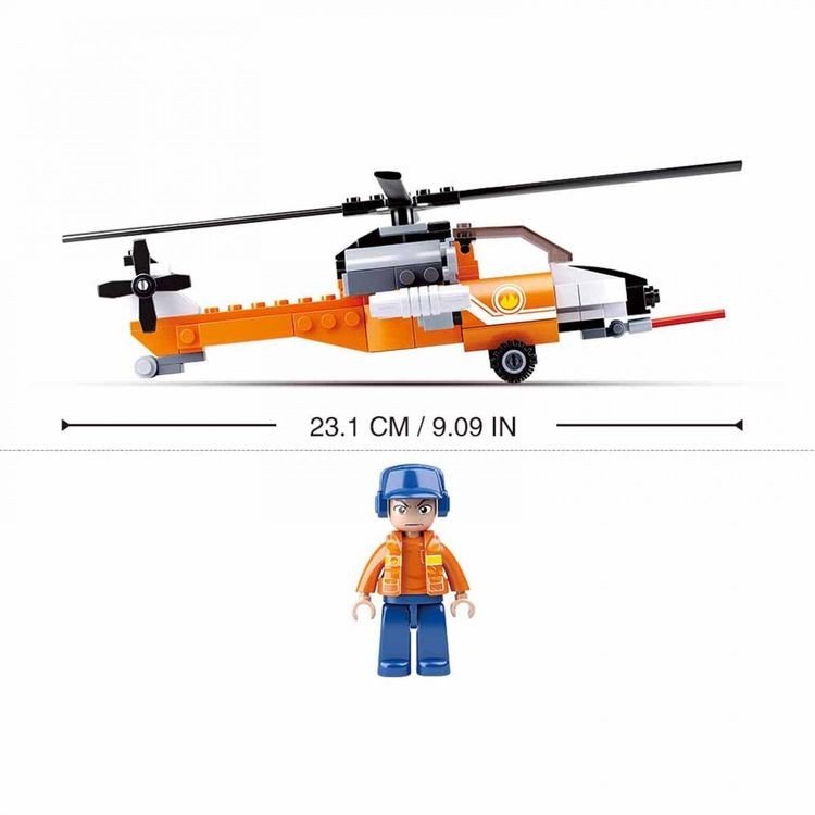 Конструктор «Авиация. Пожарный вертолет», 129 деталей — картинка 3