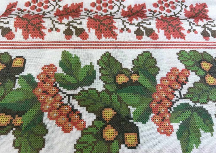 Набор для вышивания «Рушник свадебный с дубом и калиной» 1,5 м для вышивки крестом — картинка 10