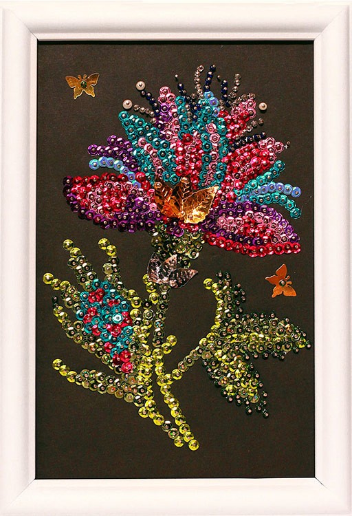 Мозаика из пайеток «Волшебный цветок»