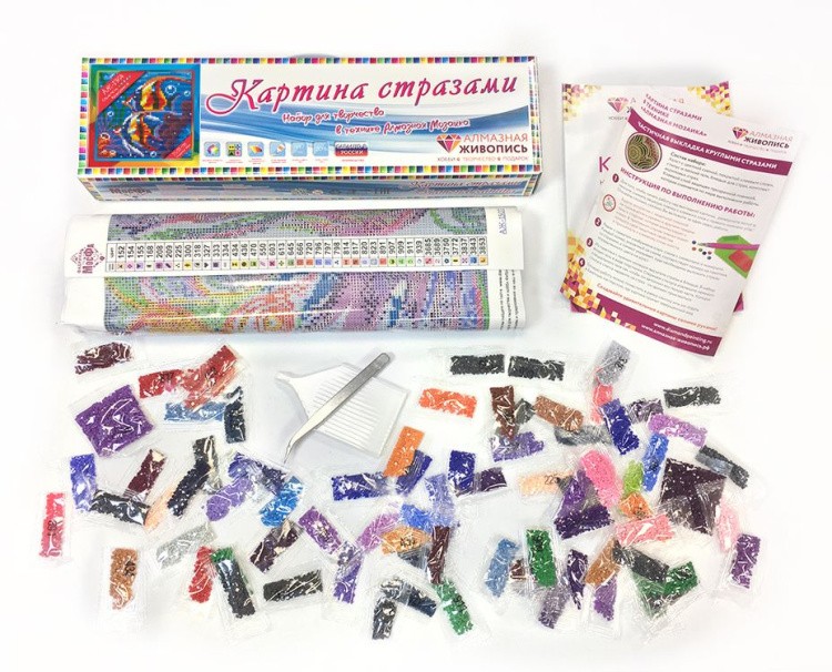 Алмазная вышивка «Обитатели рифа» — картинка 3