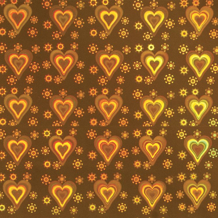 Цветная бумага А4 голографическая «Сердечки», 8 листов, 8 цветов, ОСТРОВ СОКРОВИЩ — картинка 3