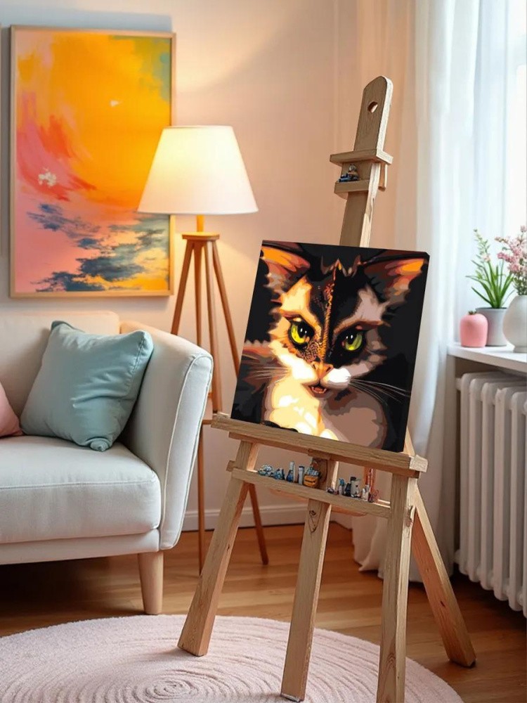 Картина по номерам «Кот-дракон» — картинка 10