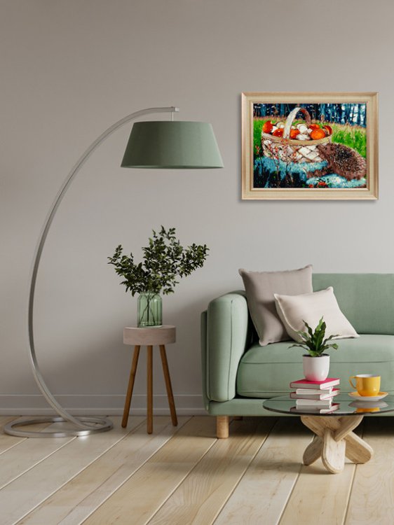 Картина по номерам «Грибное лукошко» — картинка 8