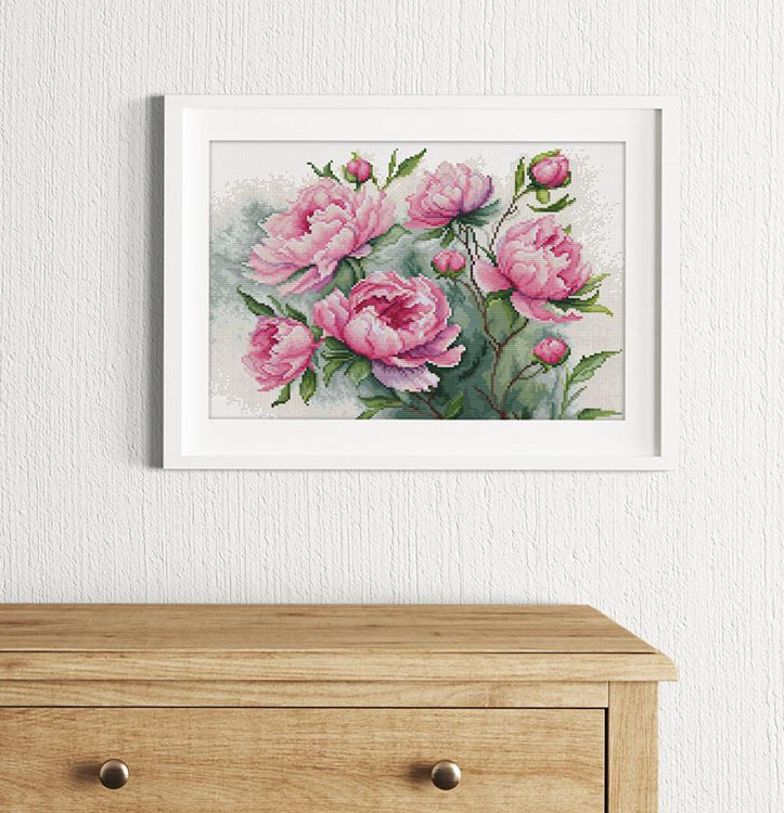 Набор для вышивания «Очарование пионов» — картинка 3