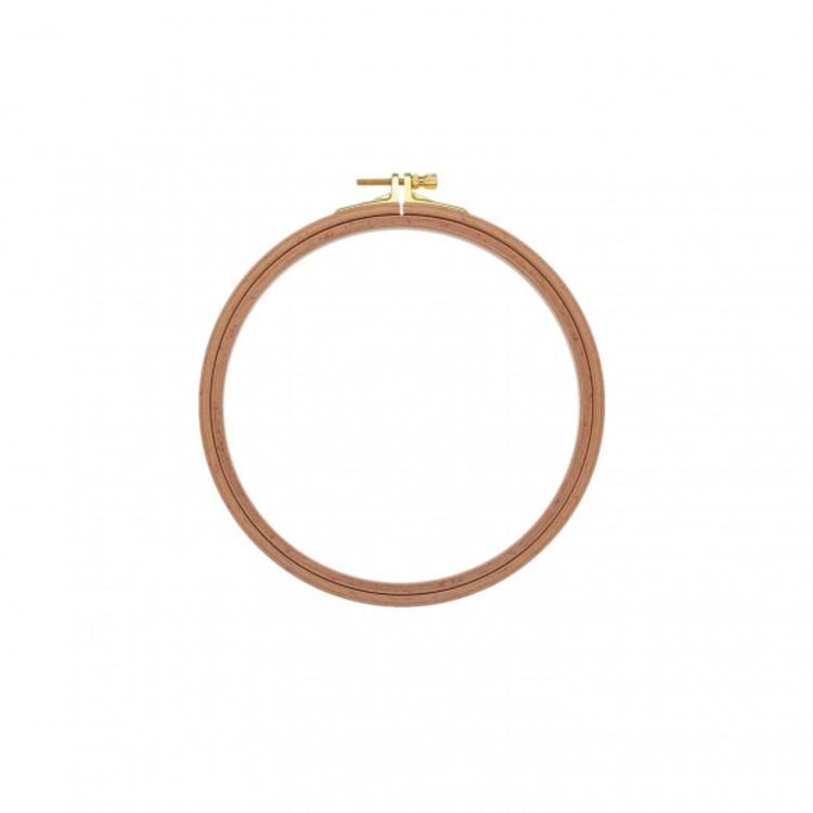 Пяльцы деревянные с винтом, диаметр 16 см, h=16 — картинка 2