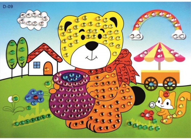 Мозаика из стикеров «Мишка» — картинка 2