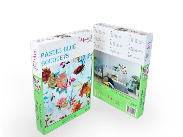 Набор вышивки бисером «Пастельно-голубой букет» — картинка 4